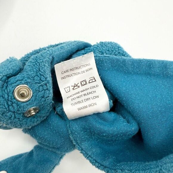 Zutano Cotton Booties In Teal - Infant 12m - Picture 5 of 5